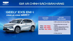 GEELY EX5 EM-i – SUV CÔNG NGHỆ CAO, TIẾT KIỆM XĂNG ĐỈNH