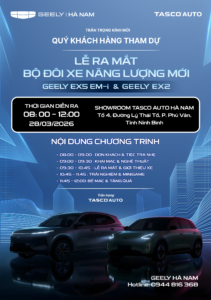 Thư mời tham gia sự kiện tại Geely Hà Nam 
